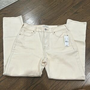 Pacsun irish cream colored stretch mom jeans Size: 27